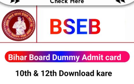 Bihar Board 10th 12th Dummy Admit Card 2024 Start Download Now